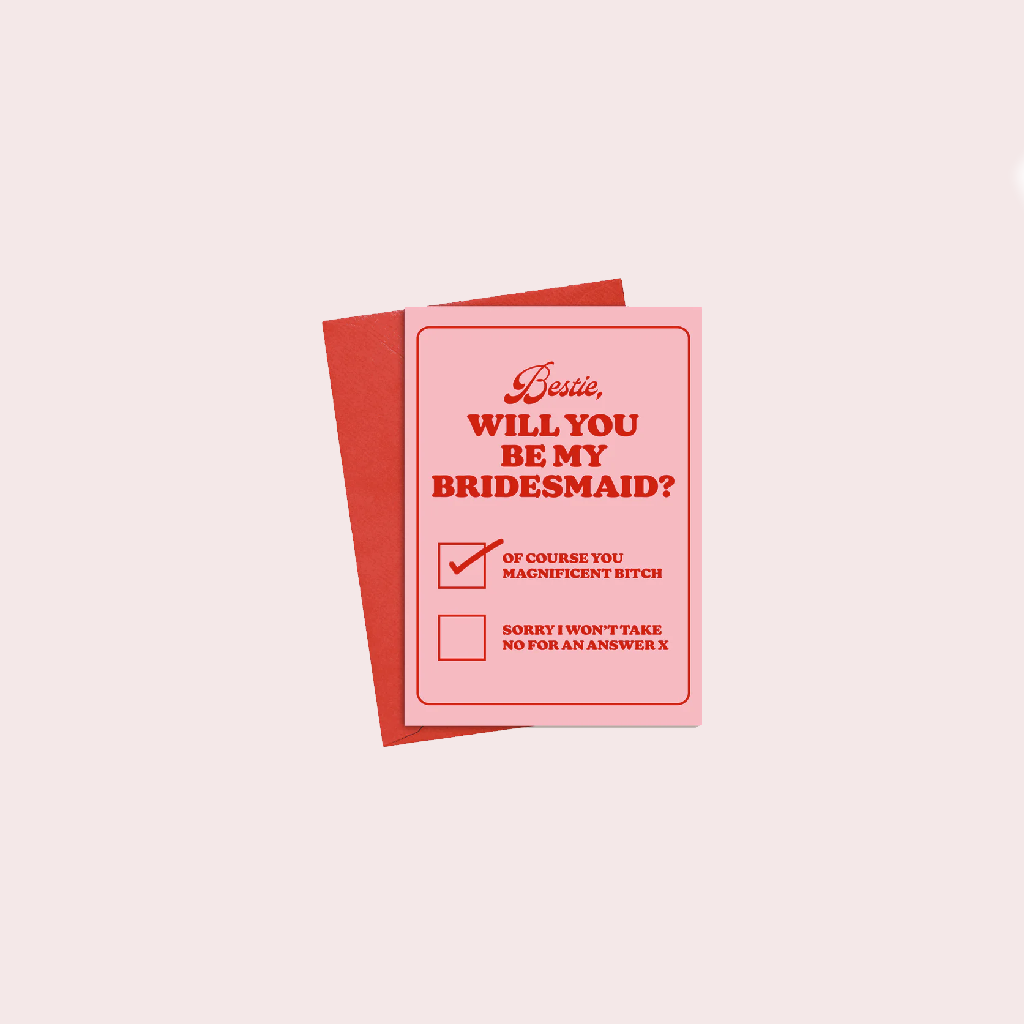 Will You Be My Bridesmaid Card