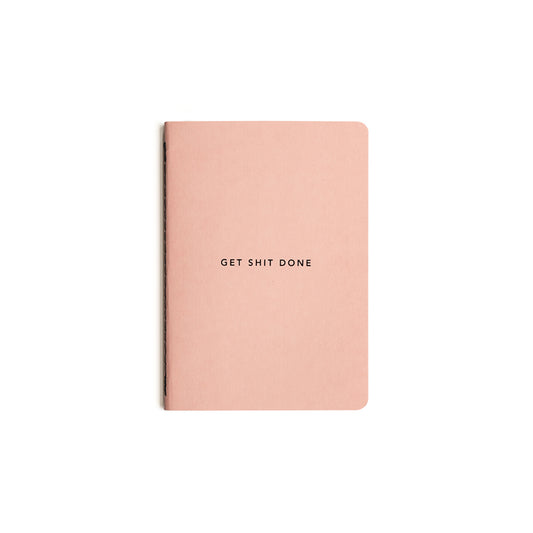 MiGoals Get Shit Done Minimal Notebook - Coral