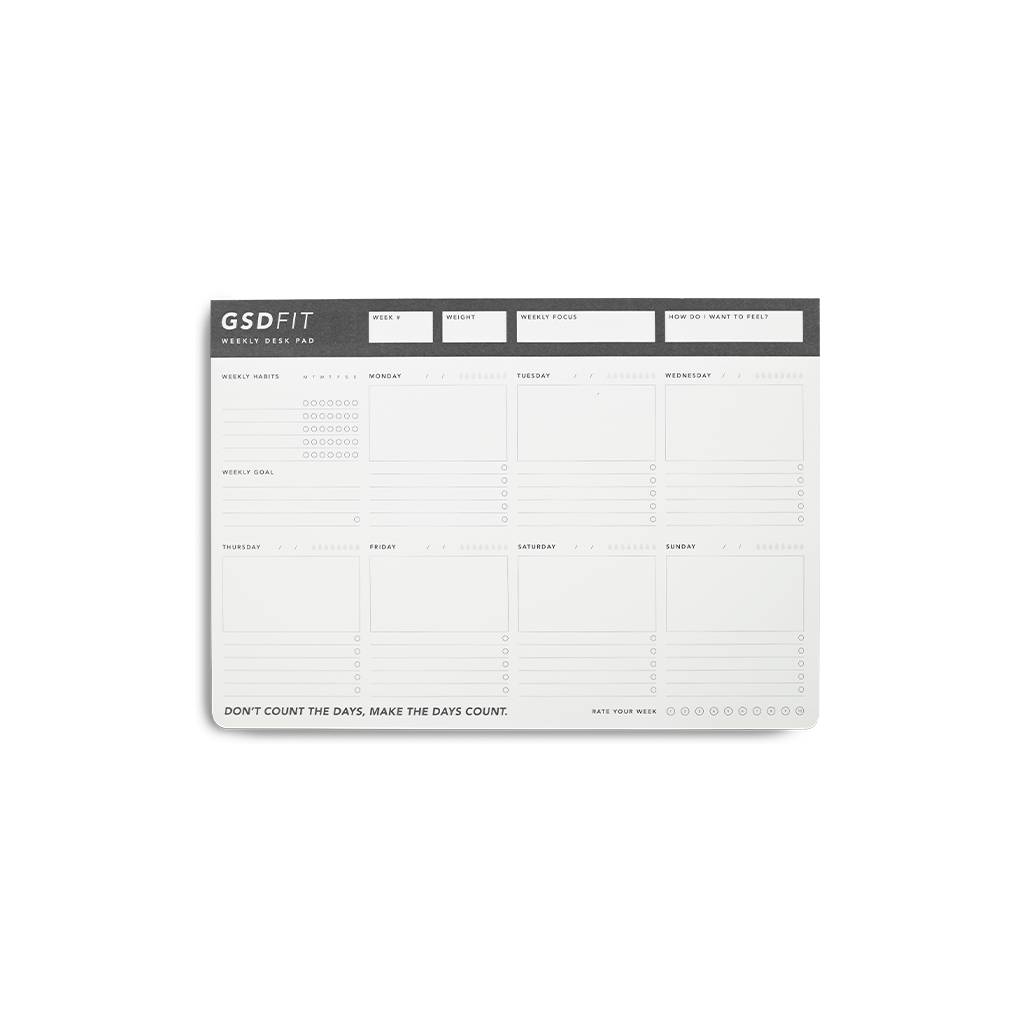 MiGoals GSD Fit Weekly Desk Pad